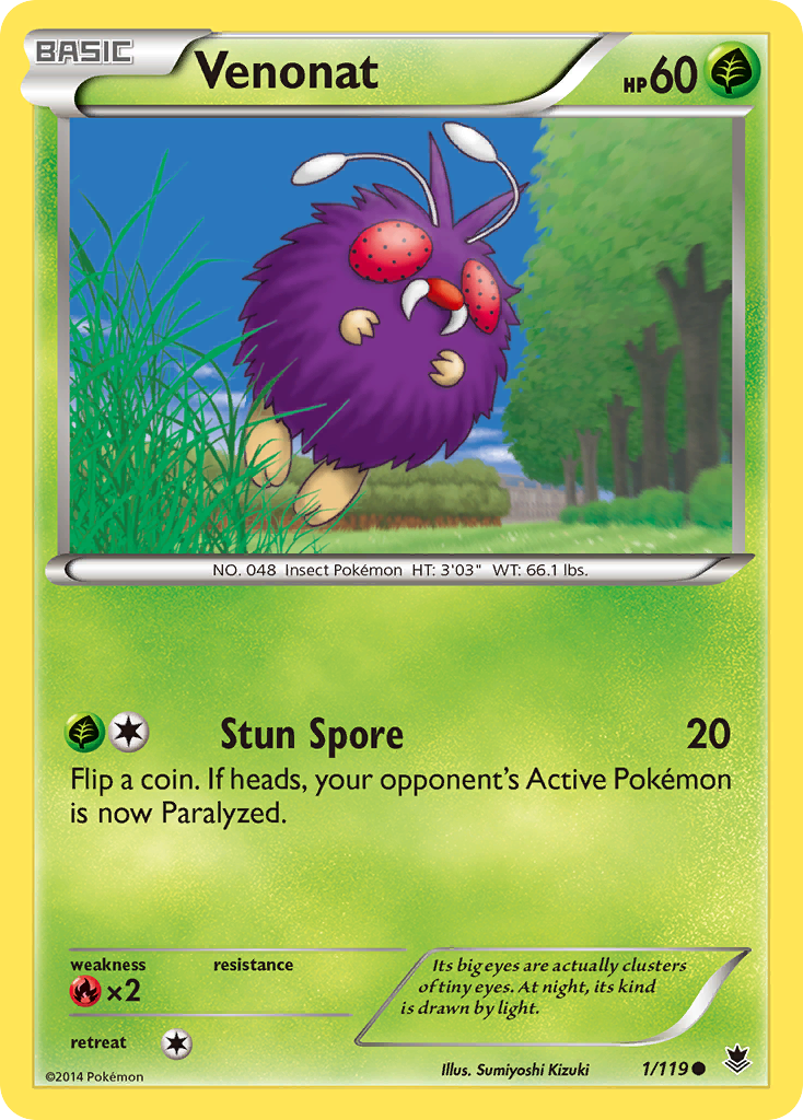 Venonat (1/119) [XY: Phantom Forces]