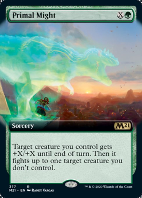 Primal Might (Extended Art) [Core Set 2021]